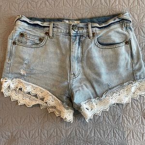 Free people denim shorts
